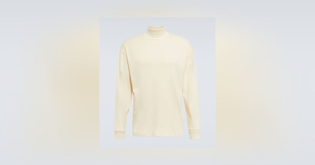 Pull Col Roul Lemaire Beige Pour Homme Modalova