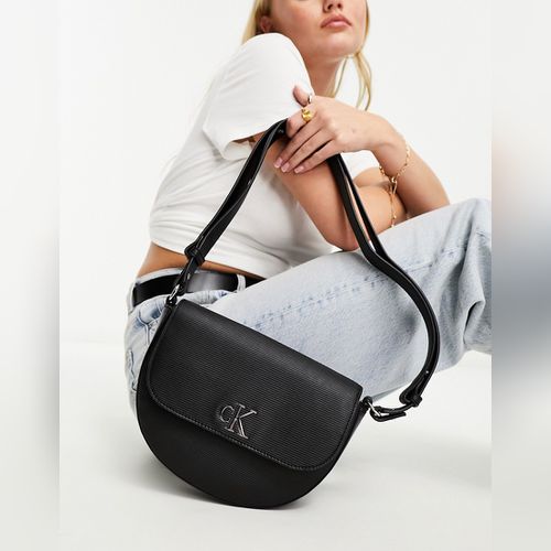 Calvin Klein Ck Must Reporter S/Shoulder  Bag/Polyester/Black/Plain/K50K508695