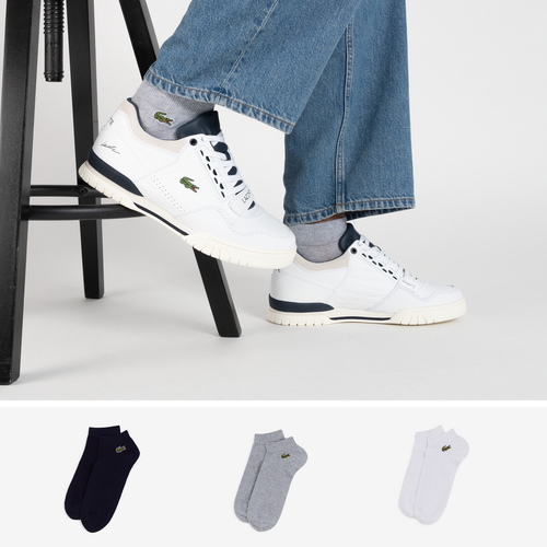 Lot de 3 paires de chaussettes unisexes Lacoste x Netflix - Chaussettes  homme - Nouveautés 2024