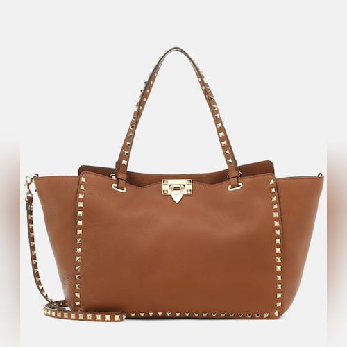 VALENTINO GARAVANI Sac cabas en cuir grainé Rockstud - Bongenie